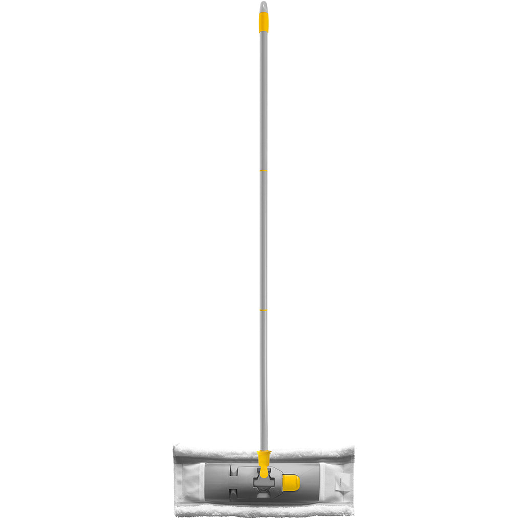 FLAT MOP MICROFIBRE WITH 3 PIECE HANDLE
