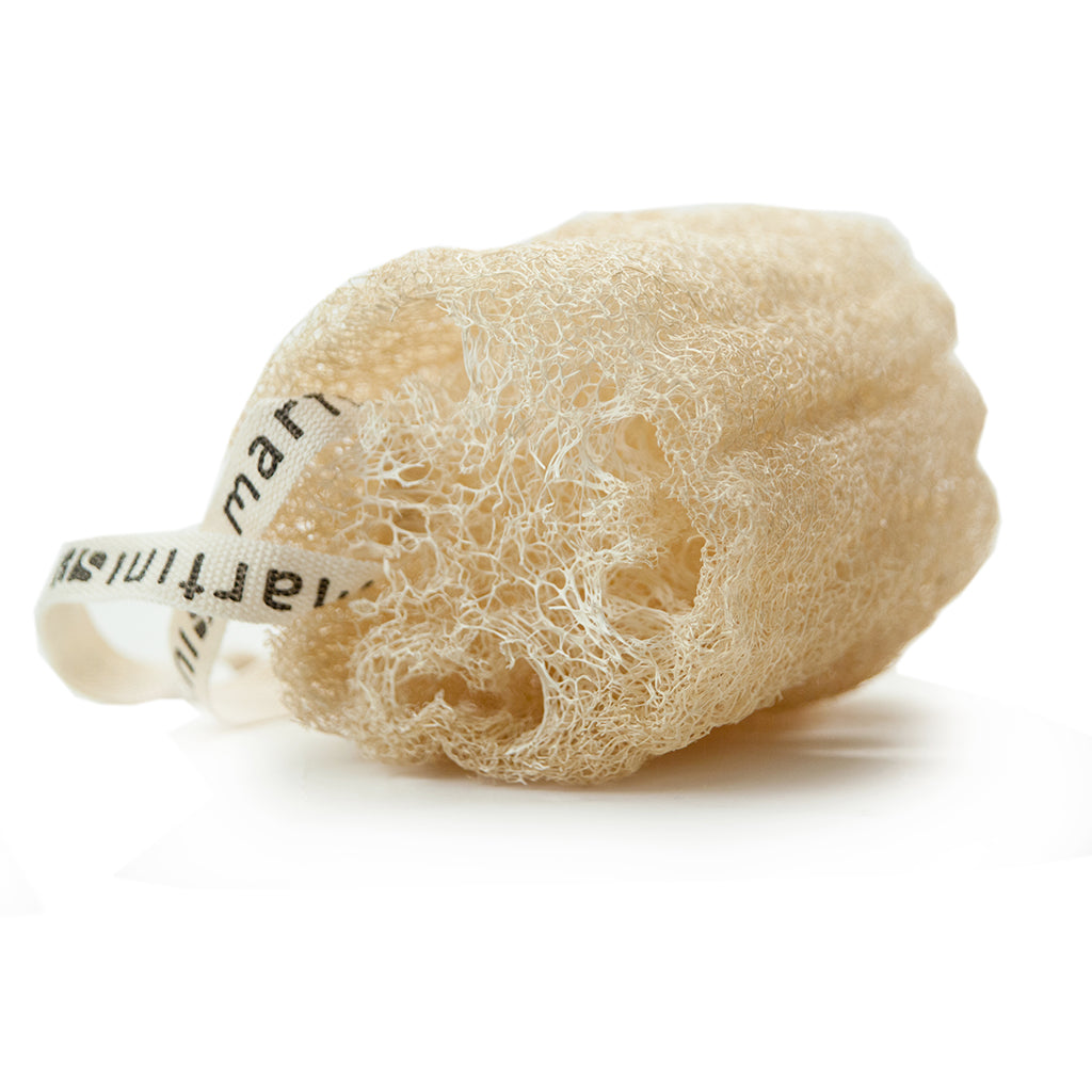 100% NATURAL EGYPTIAN CYLINDER SHOWER & BATH LOOFA WITH HANGING ROPE