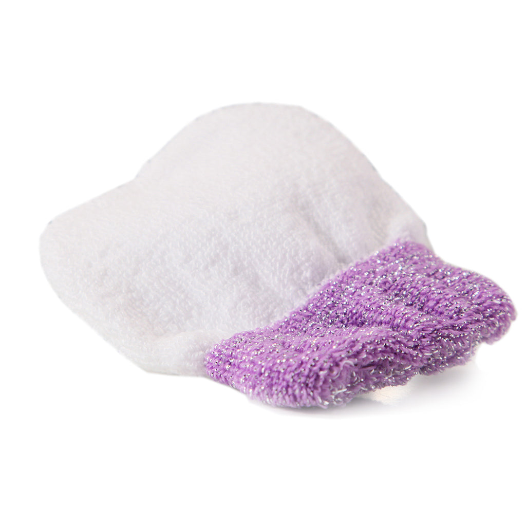 SLIP-ON MAKEUP REMOVER GLOVE INFUSED WITH SILVER ION